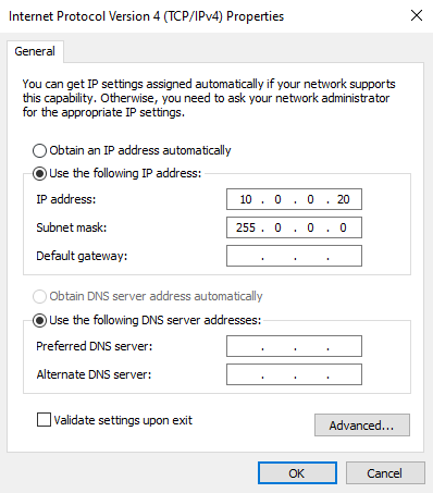 IP Settings