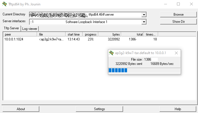 tftp transfer