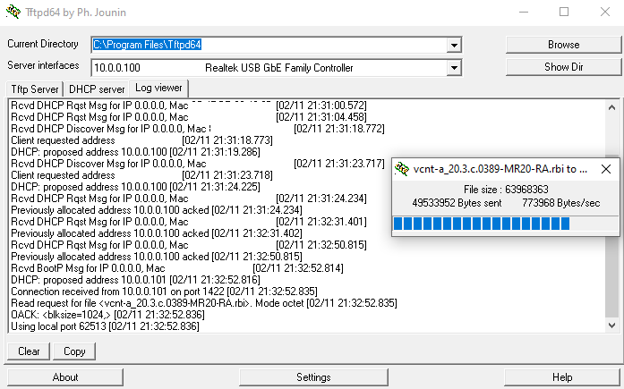 tftpGlobalConfig